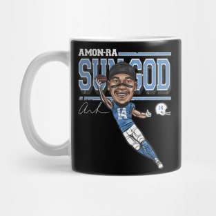 Amon-Ra St. Brown Detroit Cartoon Mug